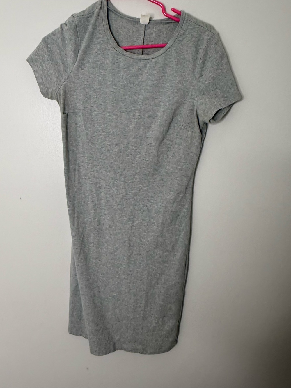 Old Navy Women’s Size Small Gray Tee Shirt Dress Body Con Short Sleeve